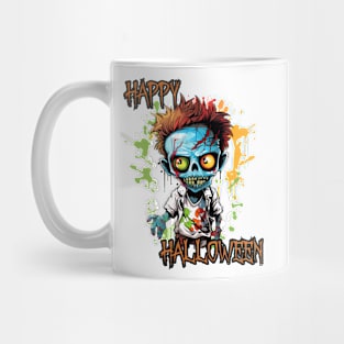 Spooky Zombie Boy Happy Halloween Mug